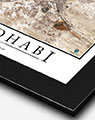 Satellite Image of Abu Dhabi with Black Frame