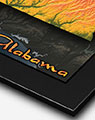 Alabama 3d Elevation Map with Black Frame
