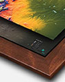 Topographical Colorado Map with Walnut Wood Frame