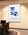 Business Conference Room with Louisiana Artistic Map