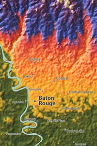 Louisiana Map Detail