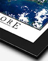 Aerial Image of Singapore with Black Frame