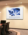 Business Conference Room with Washington Artistic Map