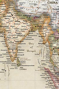 World Antique Map Detail